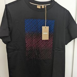 MERCERIZED-COTTON T-SHIRT WITH CRYSTAL-EMBELLISHED DEGRADÉ MONOGRAMS